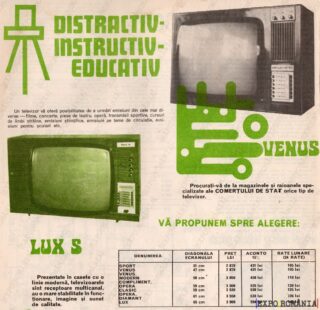 Reclamă Televizoare Venus - 03